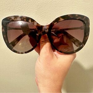 Diff Eyewear Tortoise Oversized Sunglasses